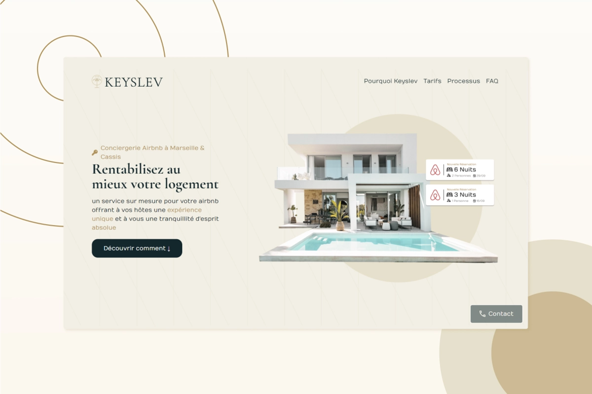Keyslev — Conception site vitrine (landing page)